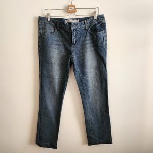 Giordano women's size 32 skinny denim jeans, medium wash, 99% cotton